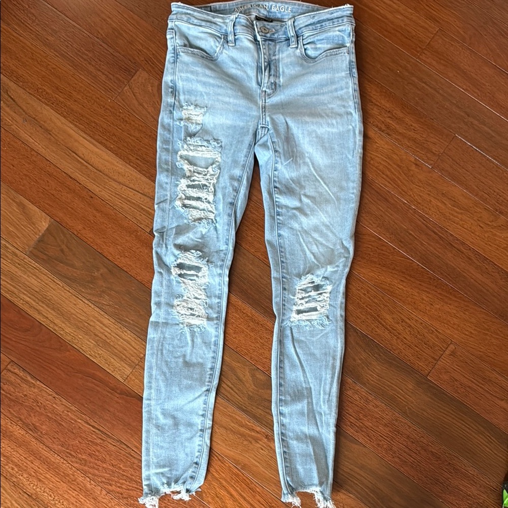 American Eagle Outfitters Blue Skinny Jeans
